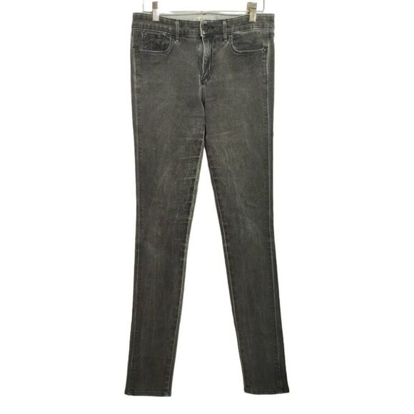 Habitual Eve Hi Rise Skinny Coated Jeans Stretchy Sz 27 Gray Black Licorice - Picture 1 of 8
